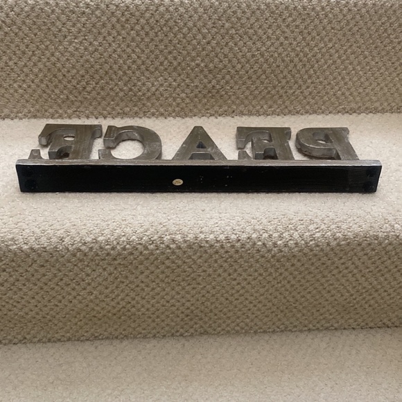 PEACE Sign Table Decor - Picture 3 of 3